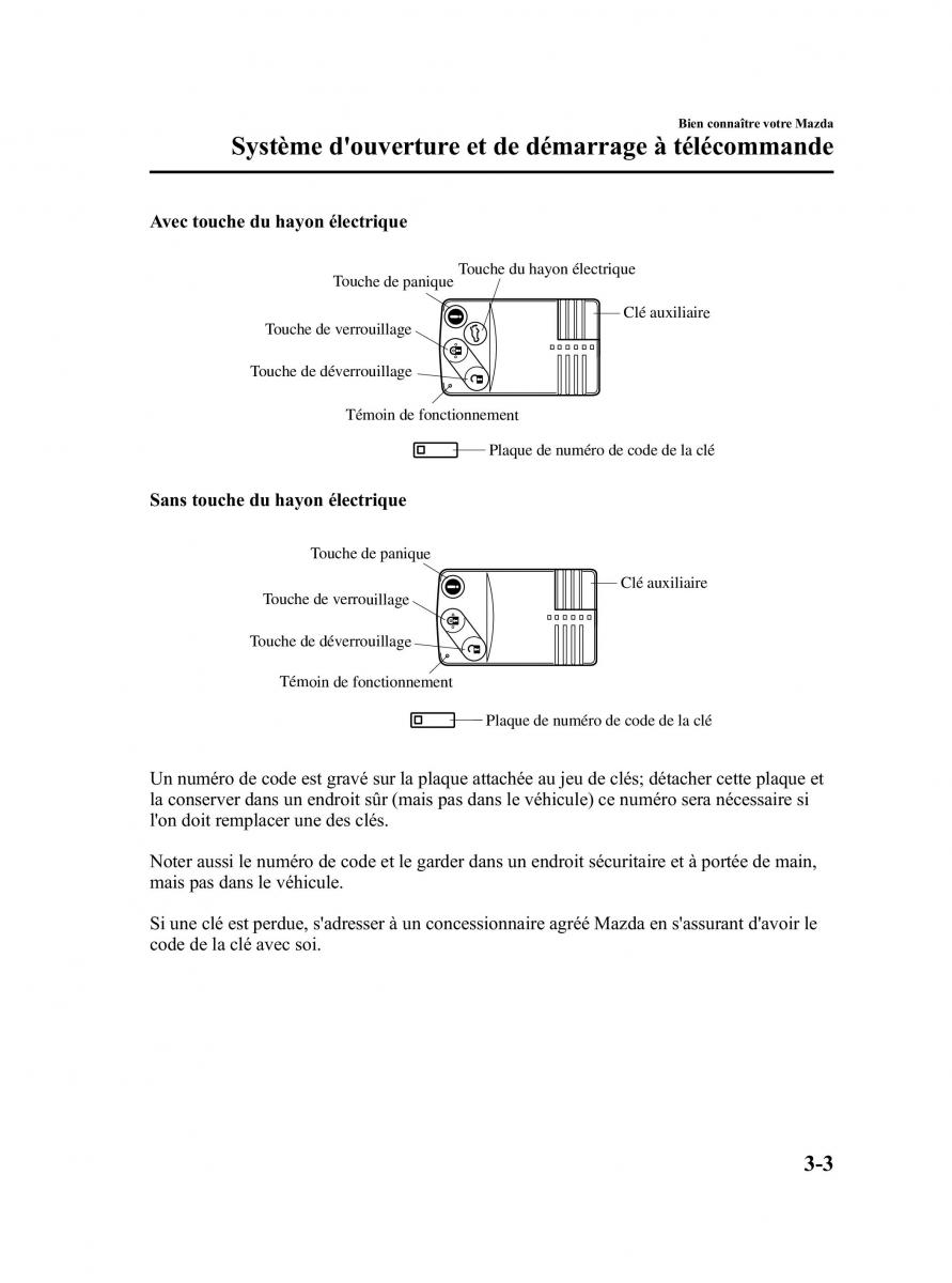 Mazda CX 9 owners manual manuel du proprietaire / page 91