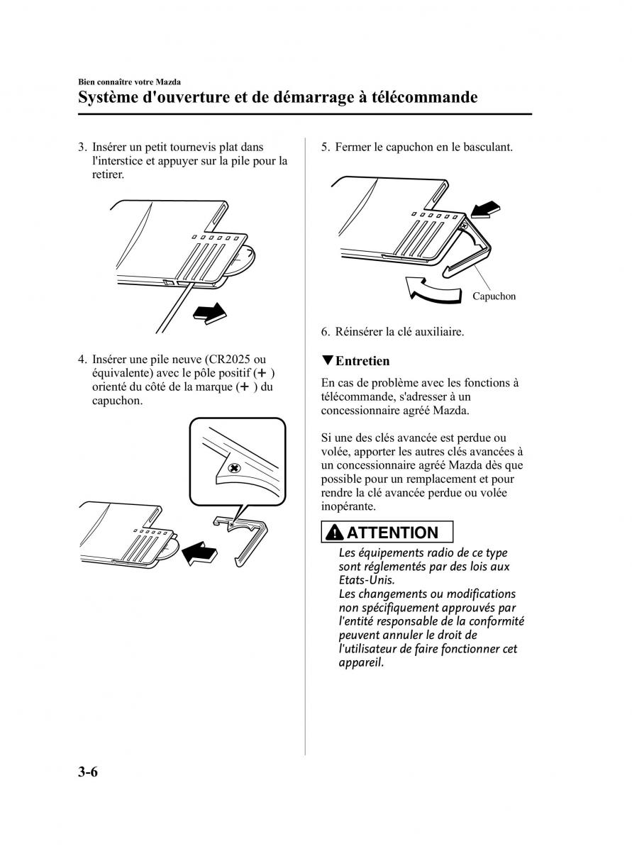 Mazda CX 9 owners manual manuel du proprietaire / page 94