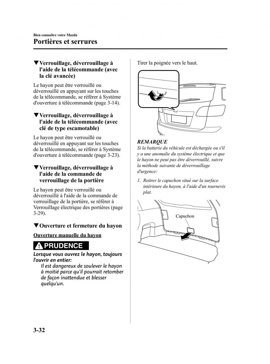 Mazda CX 9 owners manual manuel du proprietaire / page 120