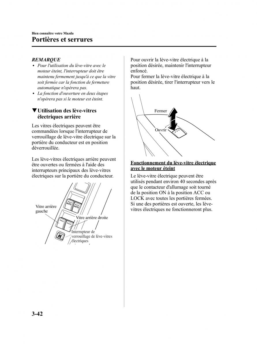 Mazda CX 9 owners manual manuel du proprietaire / page 130