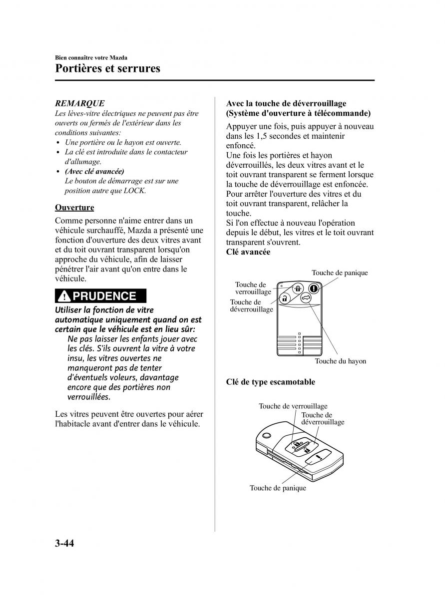 Mazda CX 9 owners manual manuel du proprietaire / page 132