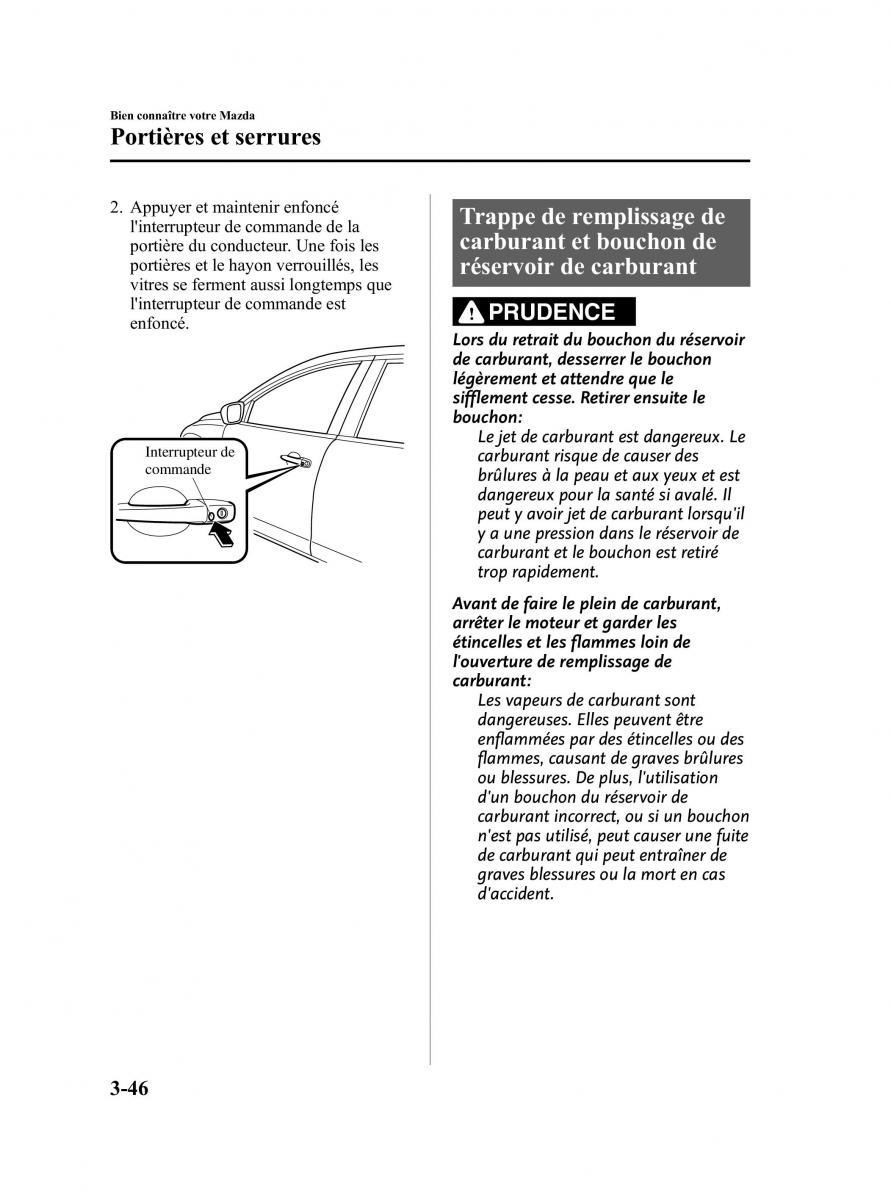 Mazda CX 9 owners manual manuel du proprietaire / page 134