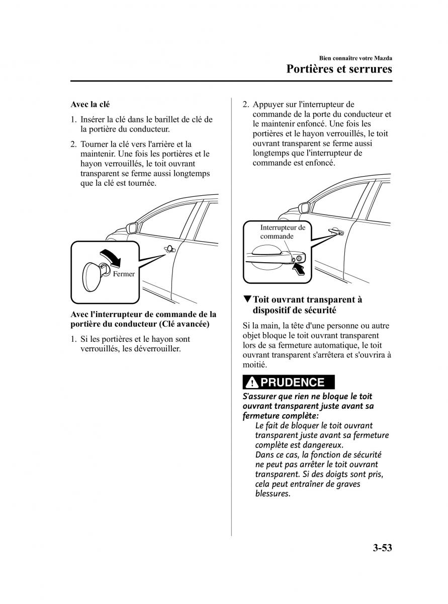 Mazda CX 9 owners manual manuel du proprietaire / page 141