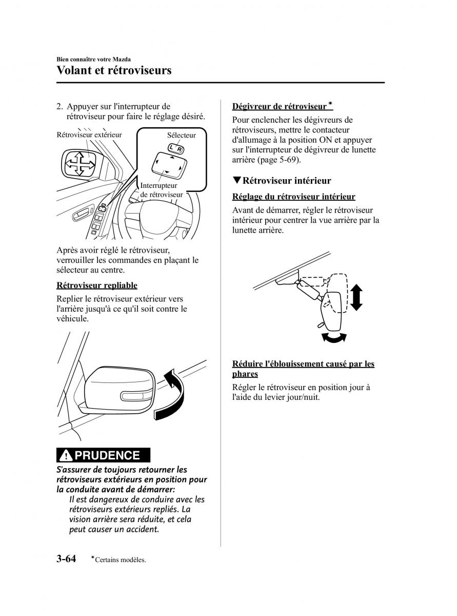 Mazda CX 9 owners manual manuel du proprietaire / page 152