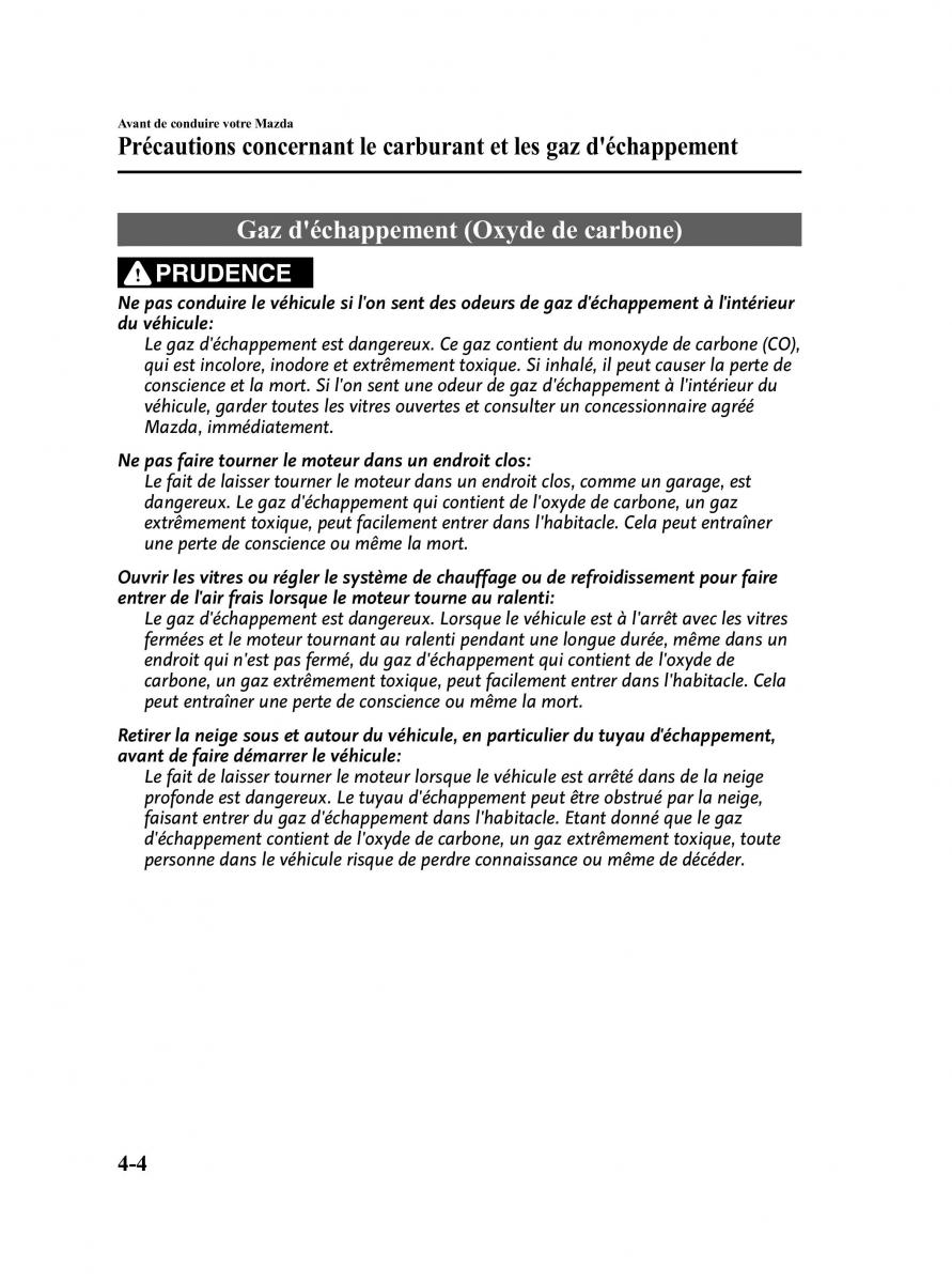 Mazda CX 9 owners manual manuel du proprietaire / page 158