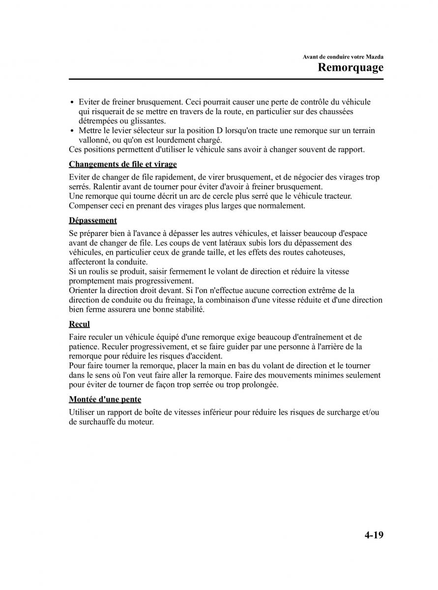 Mazda CX 9 owners manual manuel du proprietaire / page 173