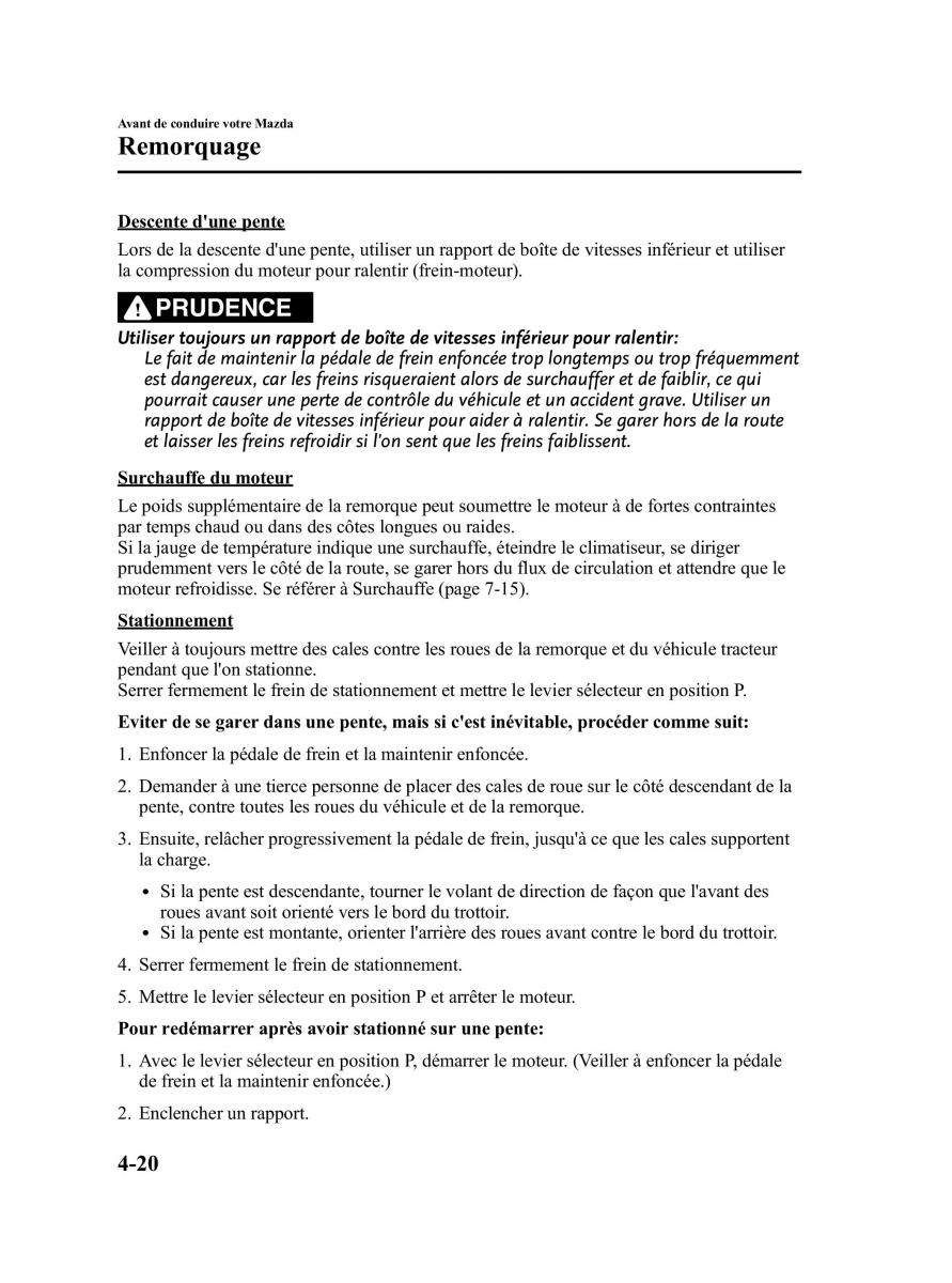 Mazda CX 9 owners manual manuel du proprietaire / page 174