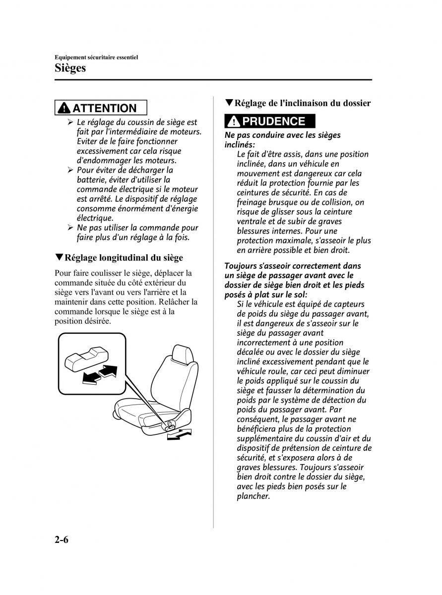 Mazda CX 9 owners manual manuel du proprietaire / page 18