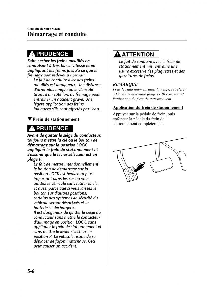 Mazda CX 9 owners manual manuel du proprietaire / page 182