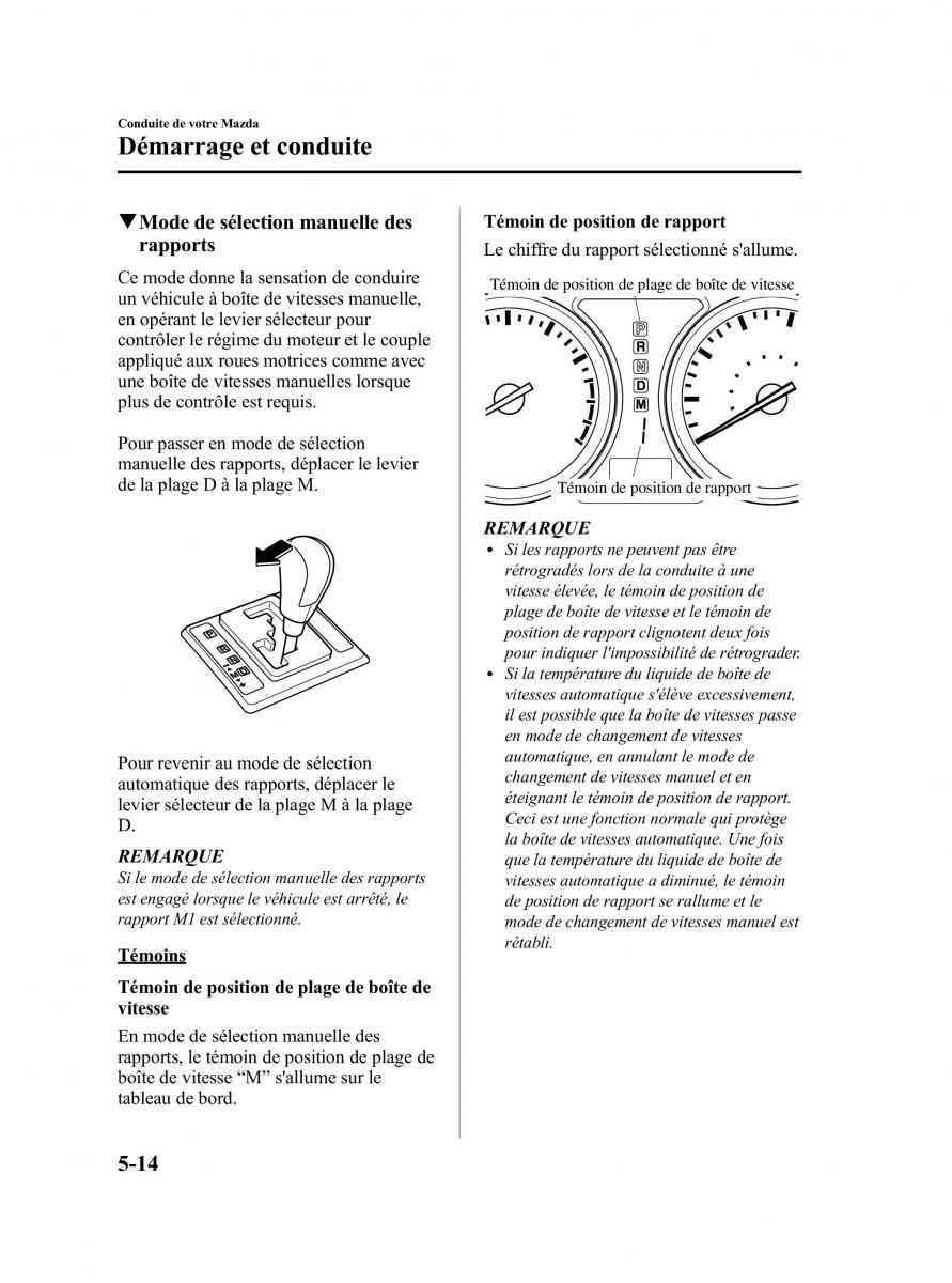 Mazda CX 9 owners manual manuel du proprietaire / page 190