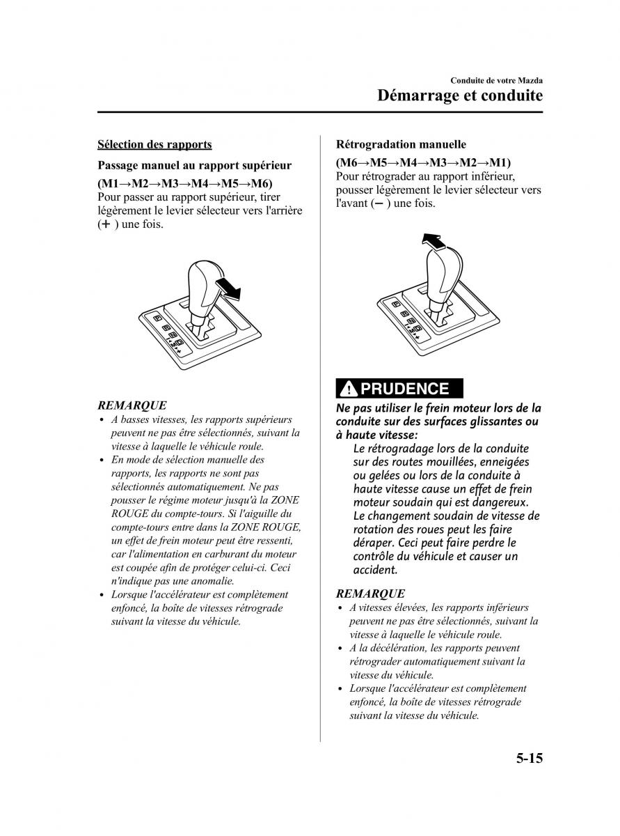 Mazda CX 9 owners manual manuel du proprietaire / page 191