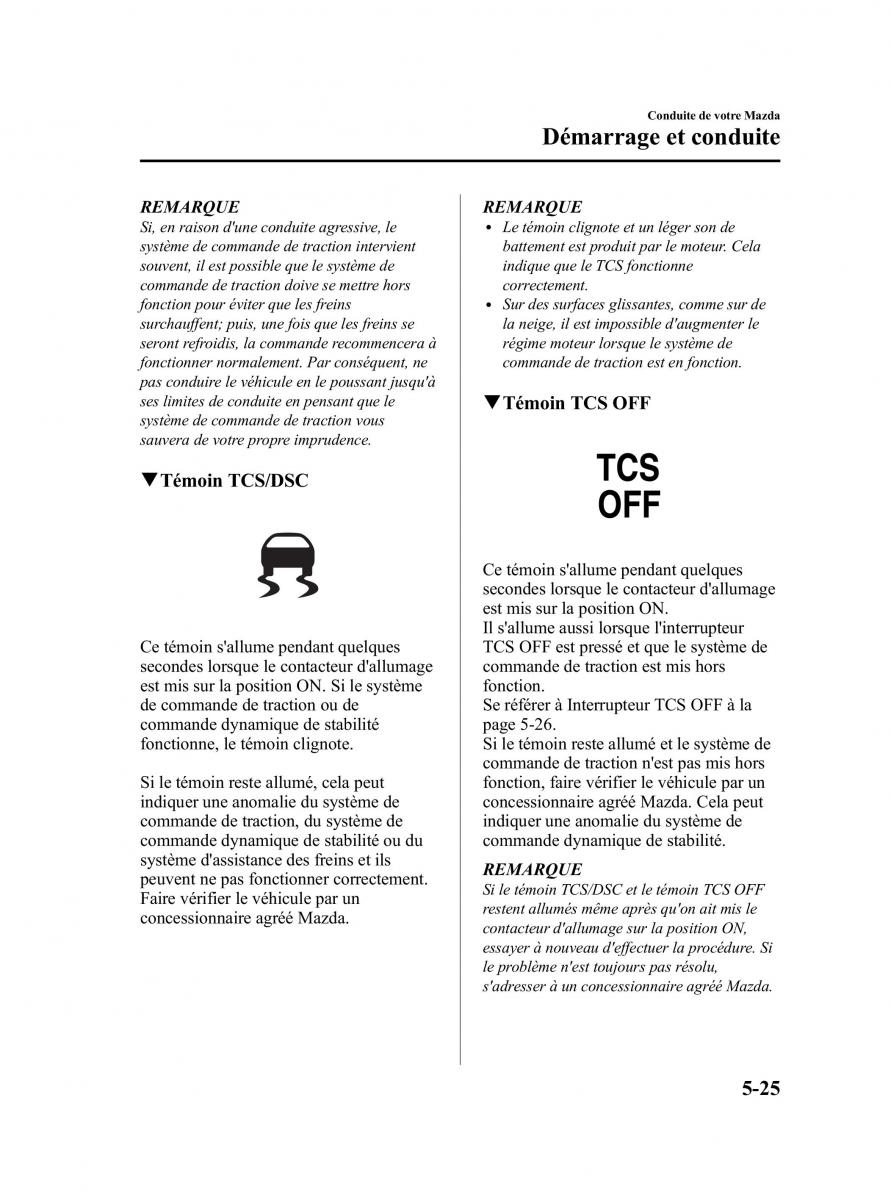 Mazda CX 9 owners manual manuel du proprietaire / page 201