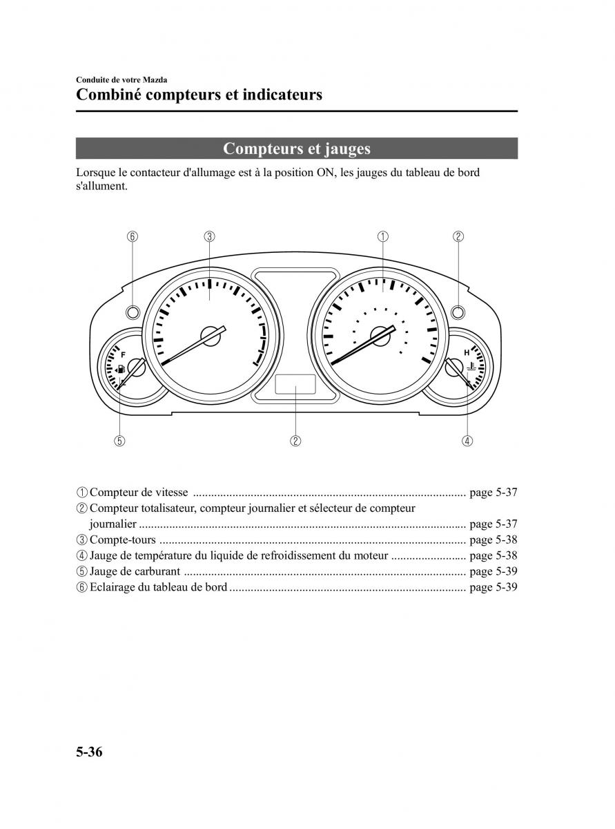 Mazda CX 9 owners manual manuel du proprietaire / page 212