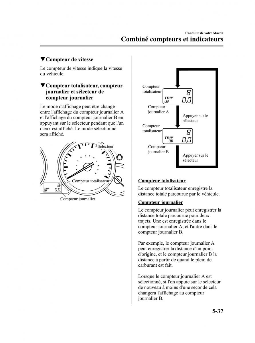 Mazda CX 9 owners manual manuel du proprietaire / page 213