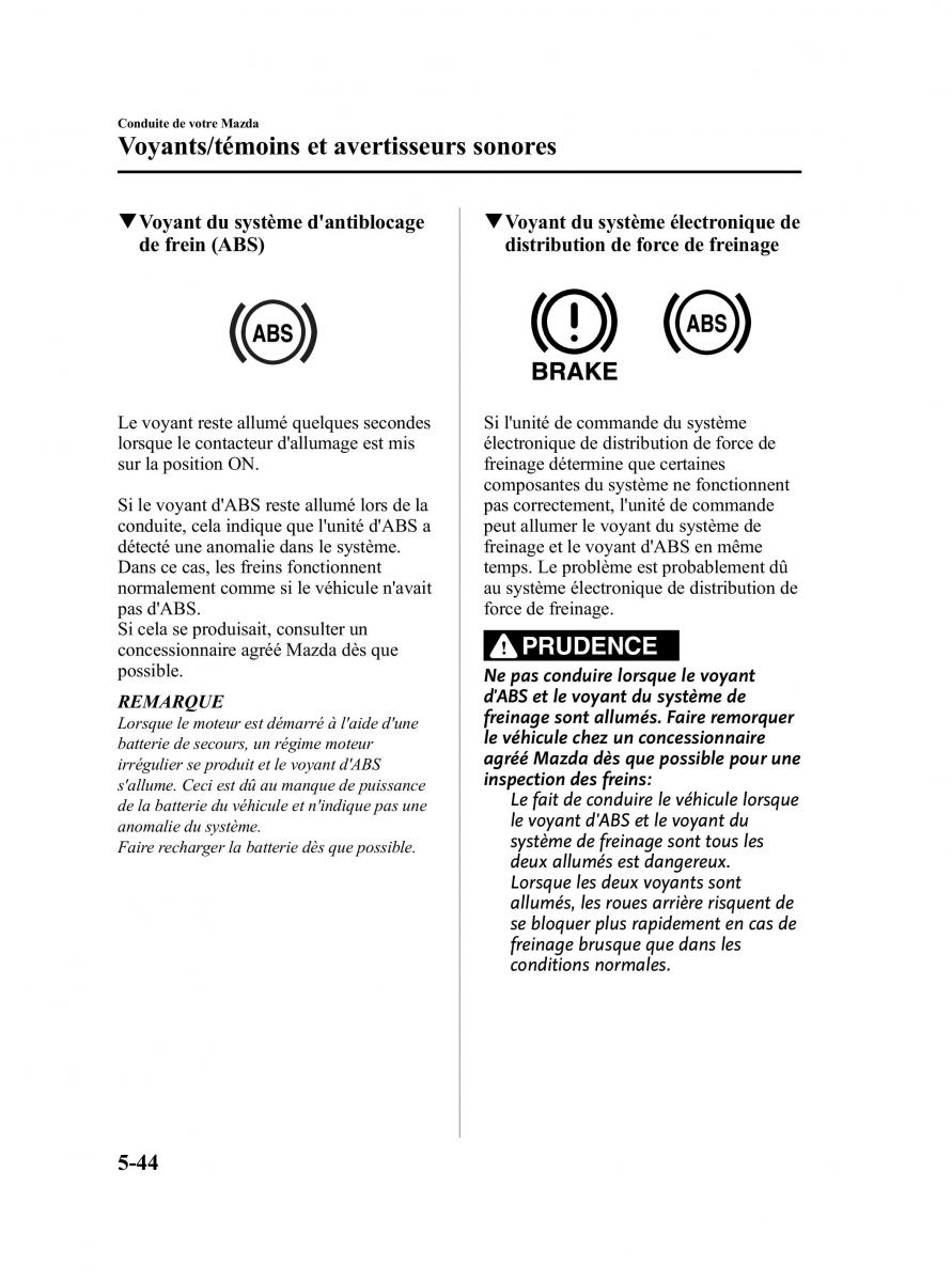 Mazda CX 9 owners manual manuel du proprietaire / page 220