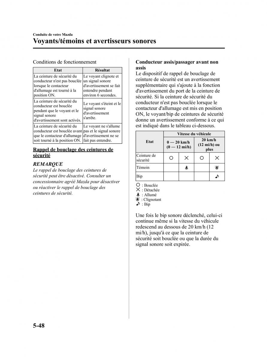 Mazda CX 9 owners manual manuel du proprietaire / page 224