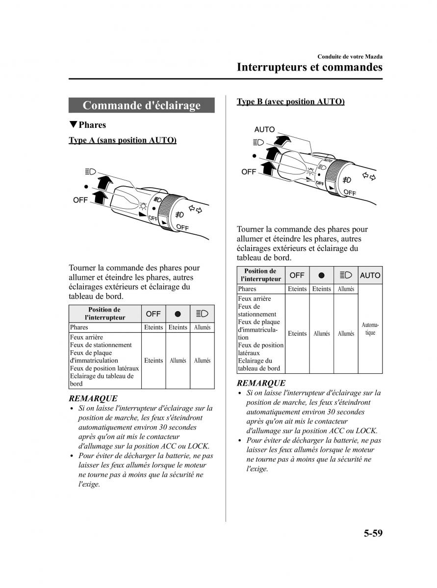 Mazda CX 9 owners manual manuel du proprietaire / page 235