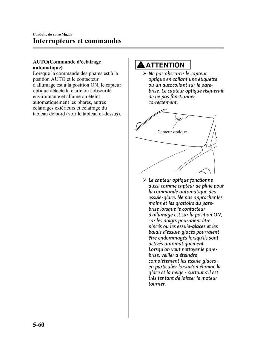 Mazda CX 9 owners manual manuel du proprietaire / page 236