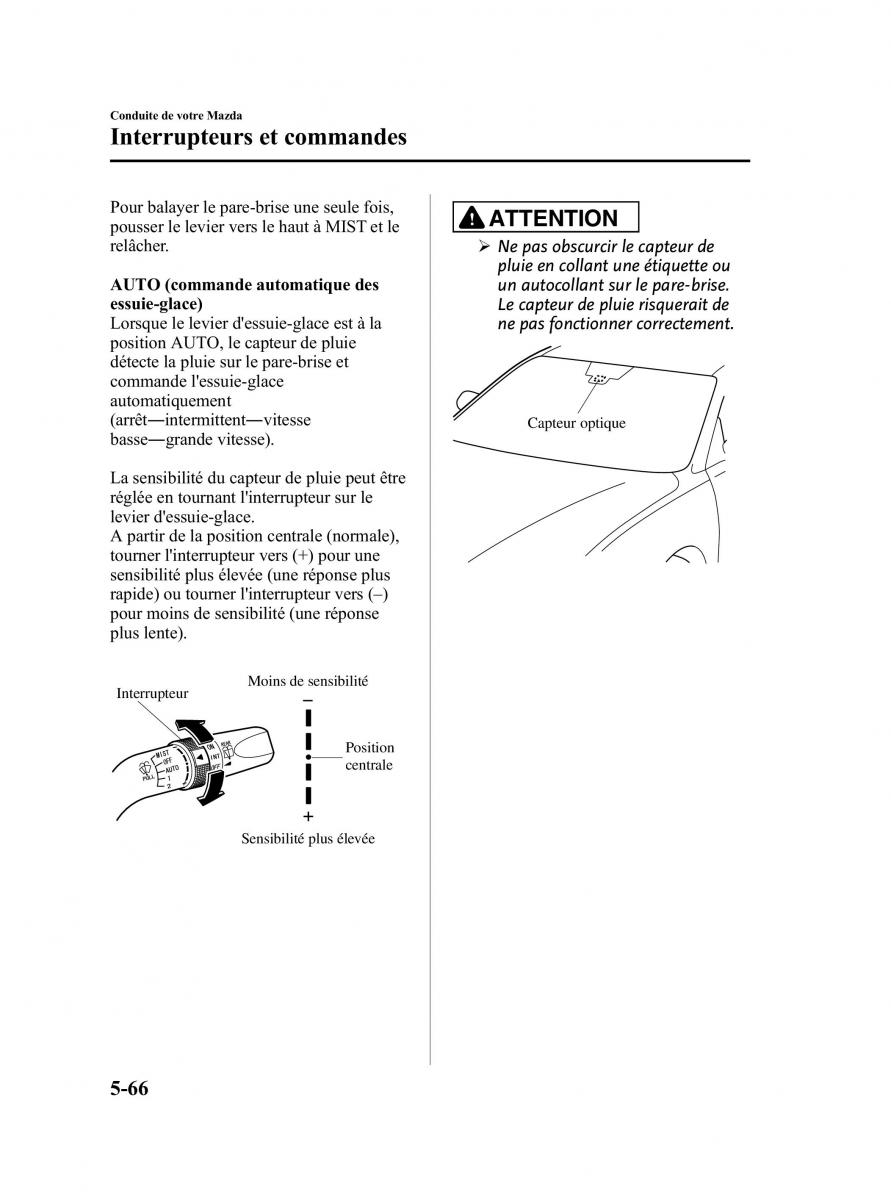 Mazda CX 9 owners manual manuel du proprietaire / page 242