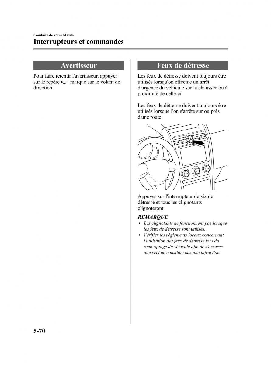 Mazda CX 9 owners manual manuel du proprietaire / page 246