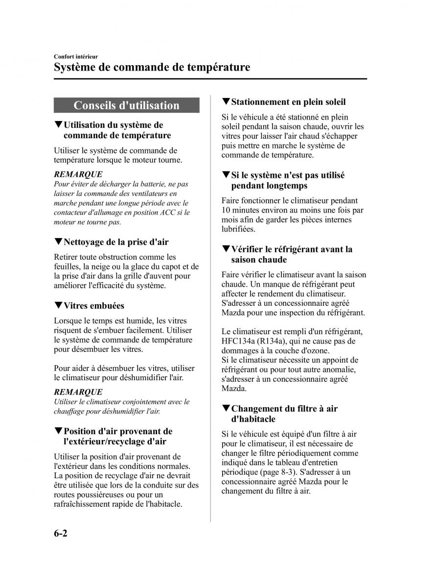 Mazda CX 9 owners manual manuel du proprietaire / page 248