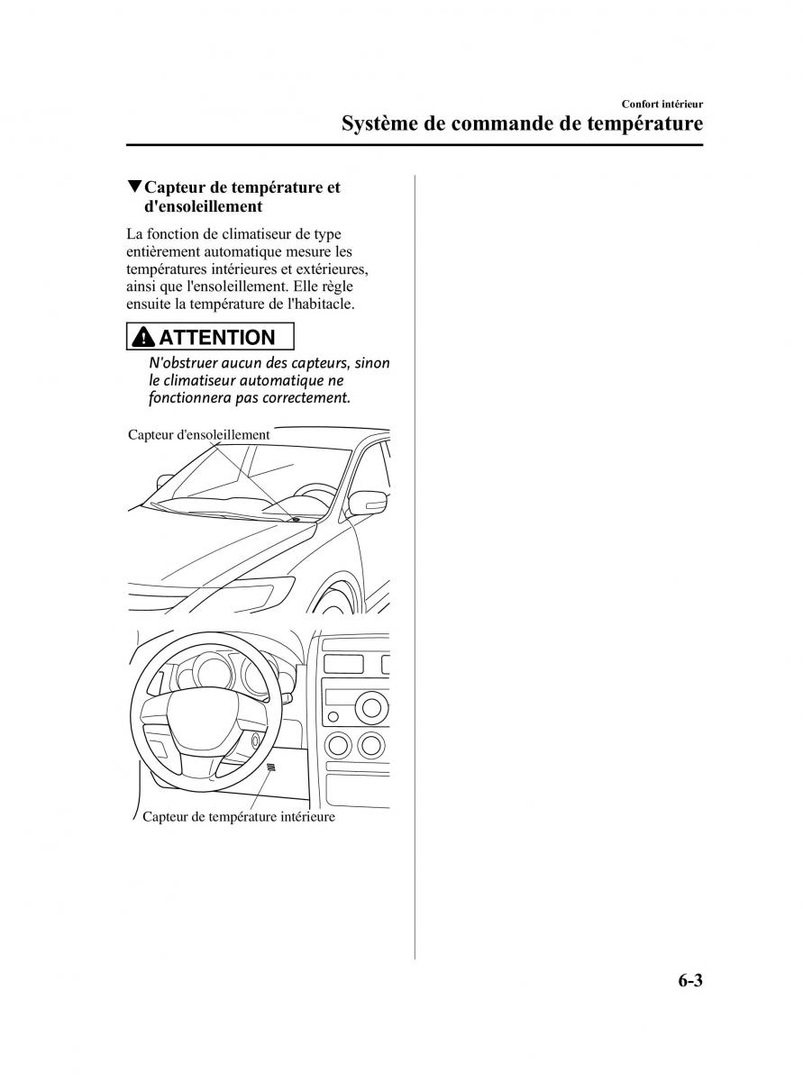 Mazda CX 9 owners manual manuel du proprietaire / page 249