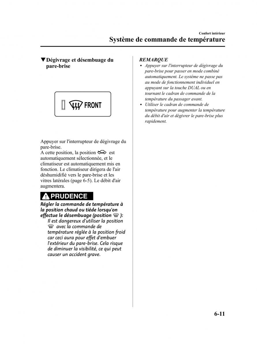 Mazda CX 9 owners manual manuel du proprietaire / page 257