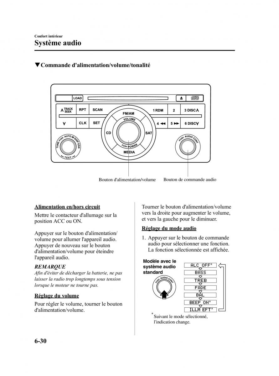 Mazda CX 9 owners manual manuel du proprietaire / page 276