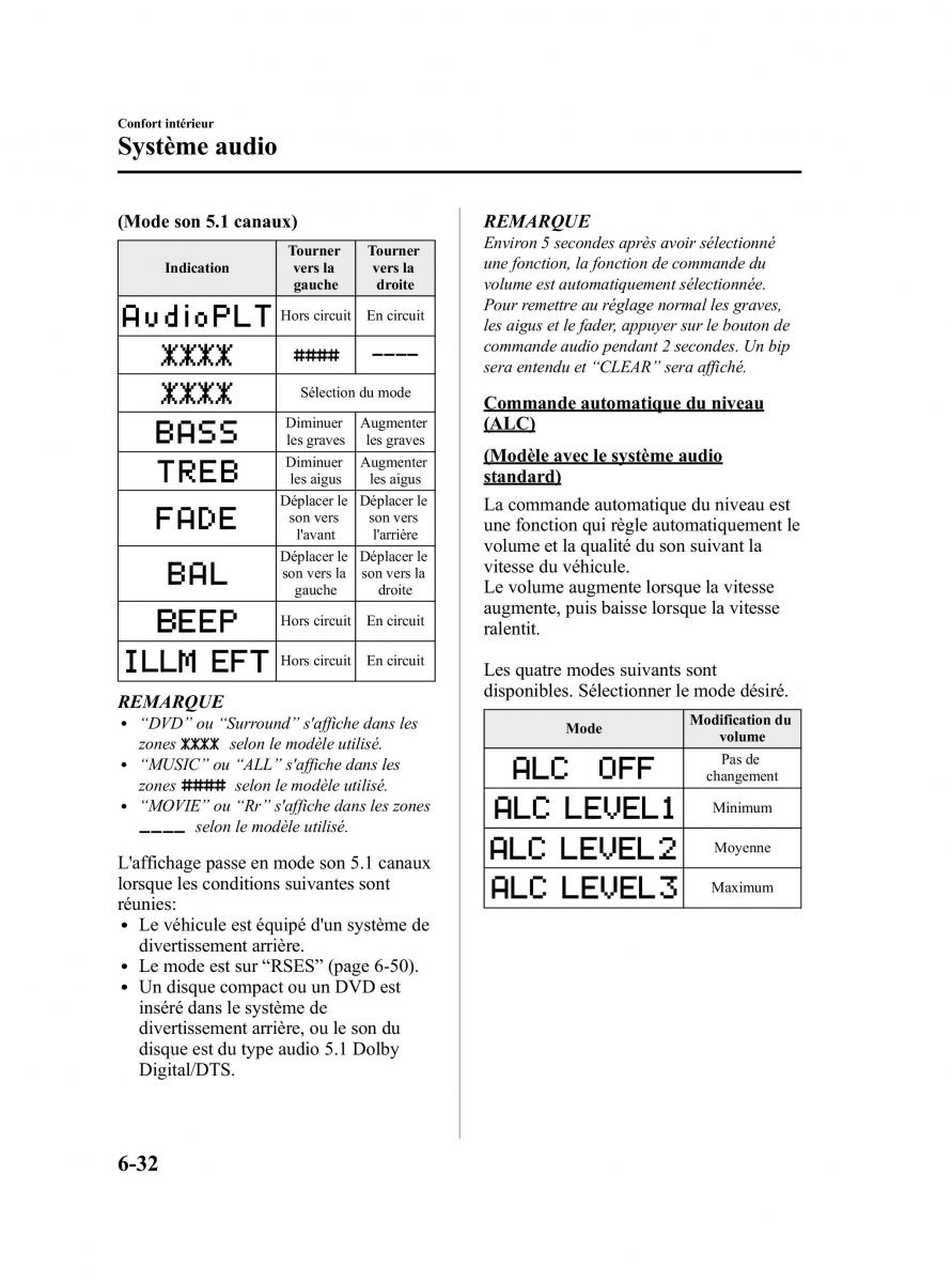 Mazda CX 9 owners manual manuel du proprietaire / page 278