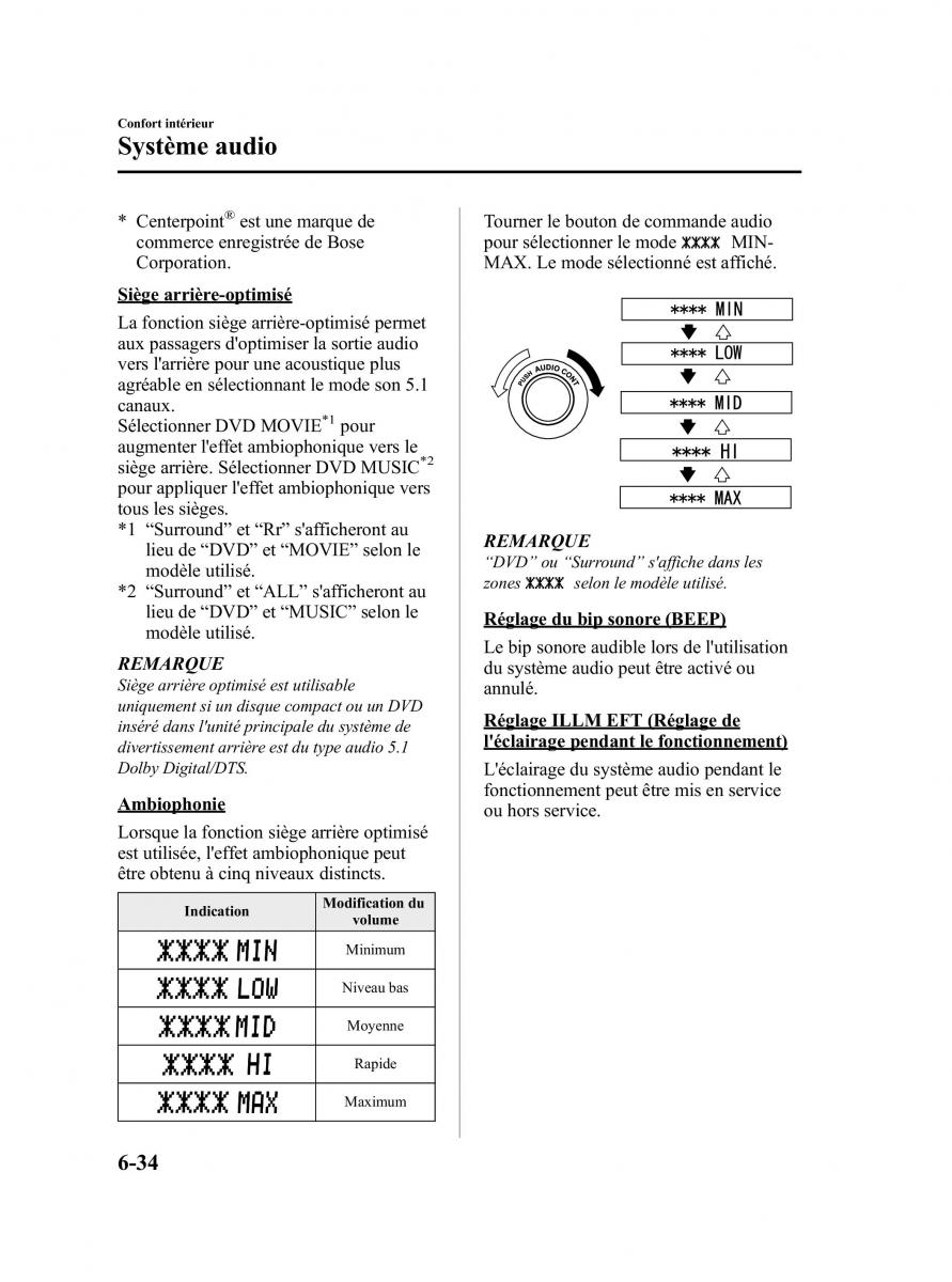 Mazda CX 9 owners manual manuel du proprietaire / page 280