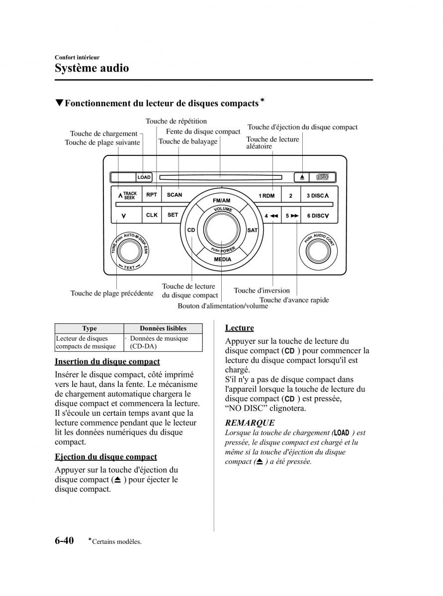 Mazda CX 9 owners manual manuel du proprietaire / page 286