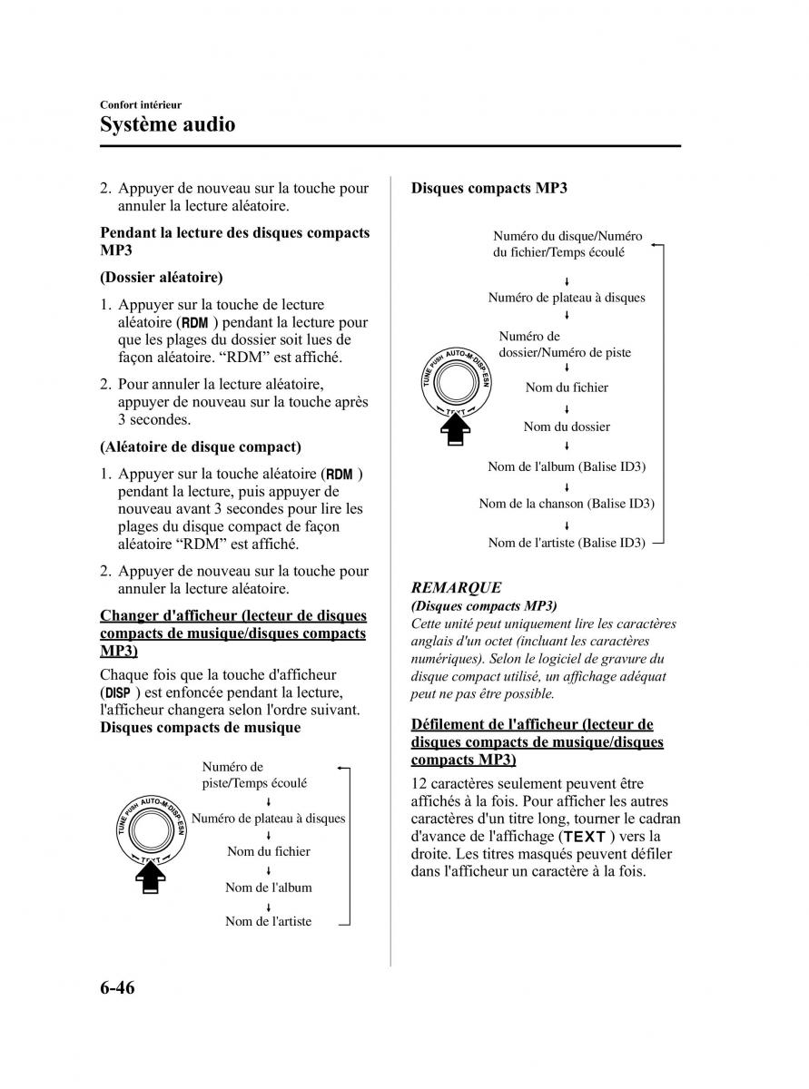 Mazda CX 9 owners manual manuel du proprietaire / page 292