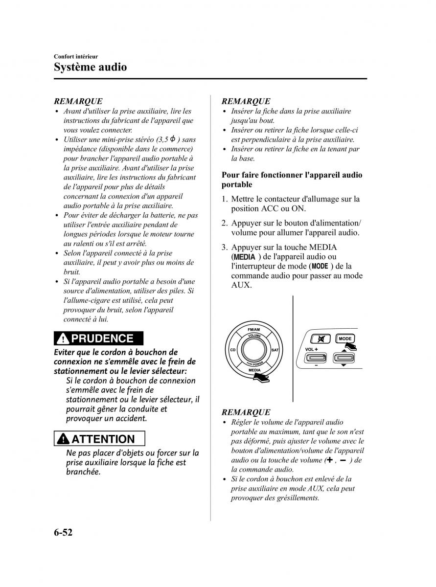 Mazda CX 9 owners manual manuel du proprietaire / page 298