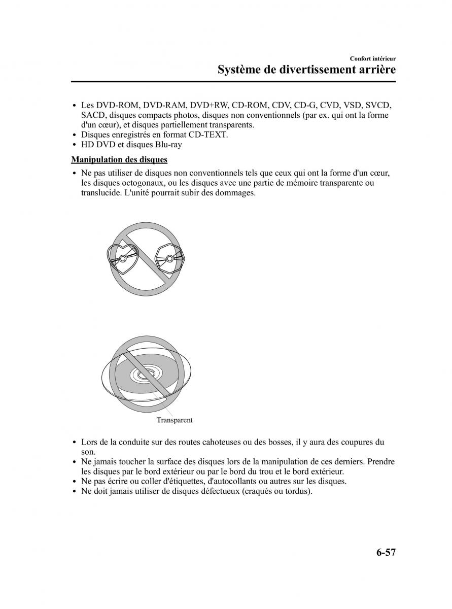 Mazda CX 9 owners manual manuel du proprietaire / page 303