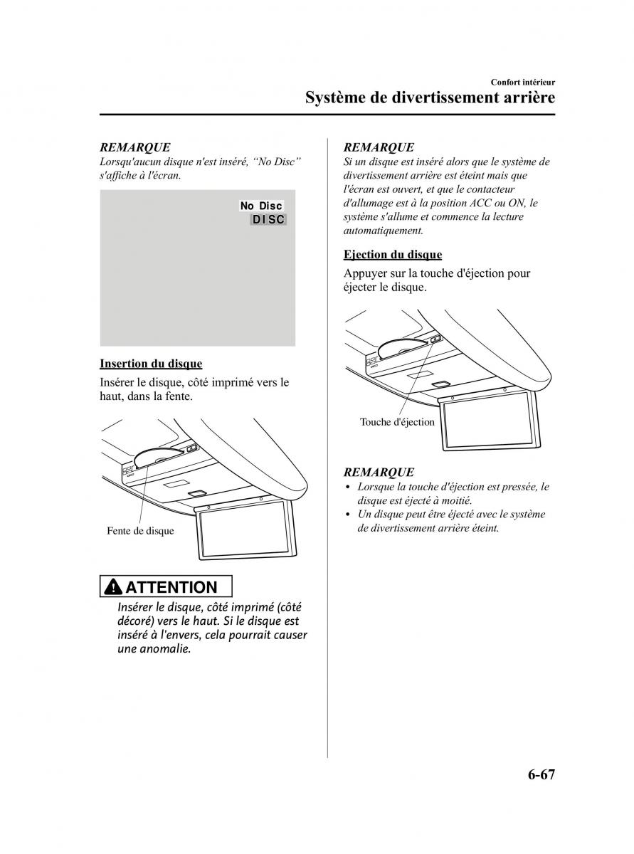 Mazda CX 9 owners manual manuel du proprietaire / page 313