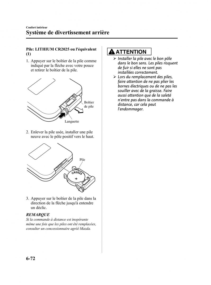 Mazda CX 9 owners manual manuel du proprietaire / page 318