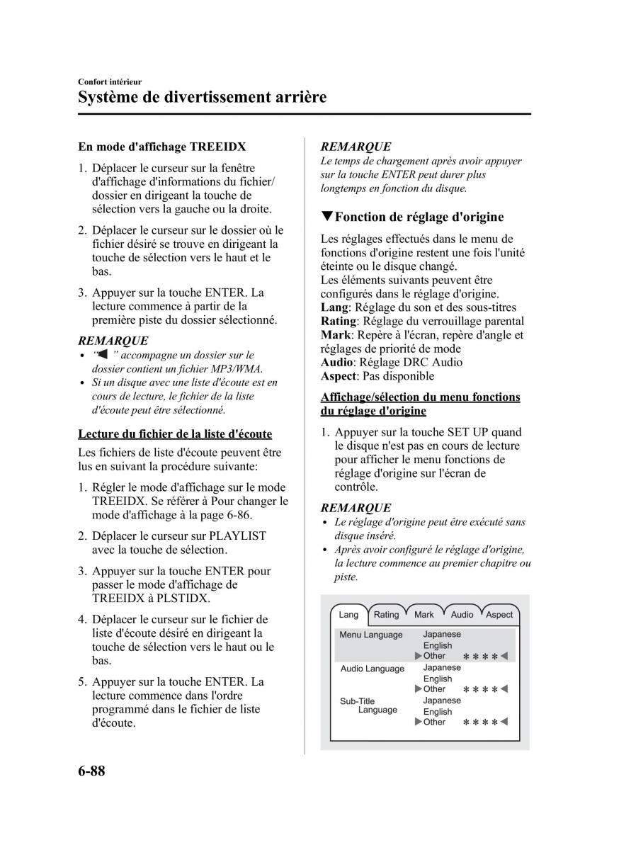 Mazda CX 9 owners manual manuel du proprietaire / page 334