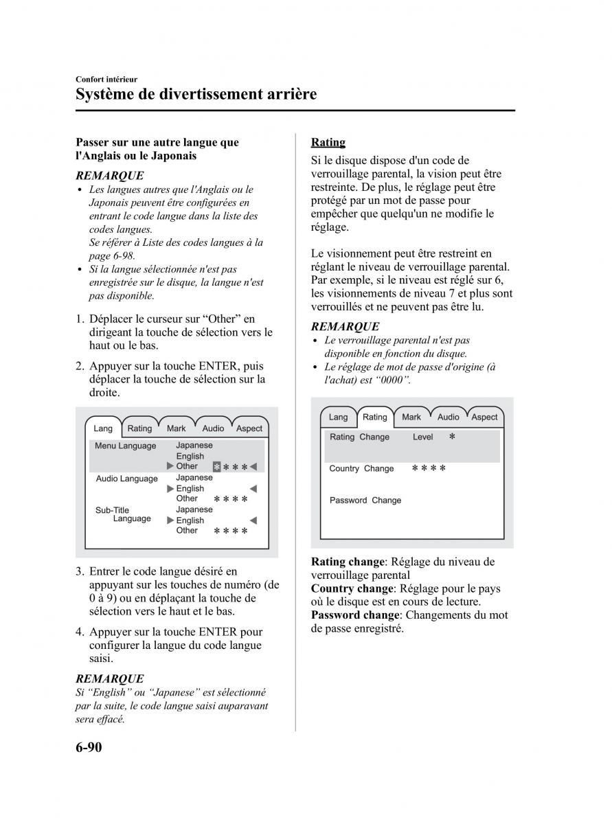 Mazda CX 9 owners manual manuel du proprietaire / page 336