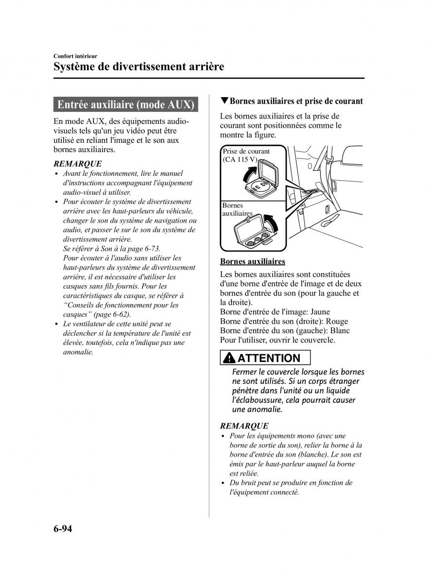 Mazda CX 9 owners manual manuel du proprietaire / page 340