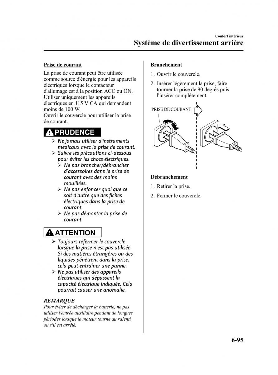 Mazda CX 9 owners manual manuel du proprietaire / page 341