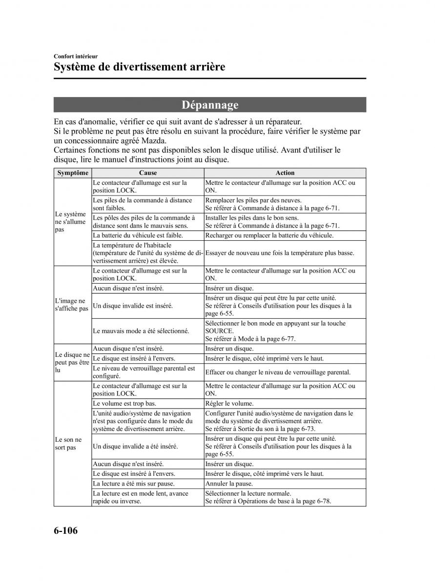 Mazda CX 9 owners manual manuel du proprietaire / page 352