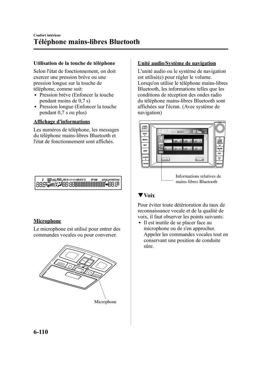 Mazda CX 9 owners manual manuel du proprietaire / page 356