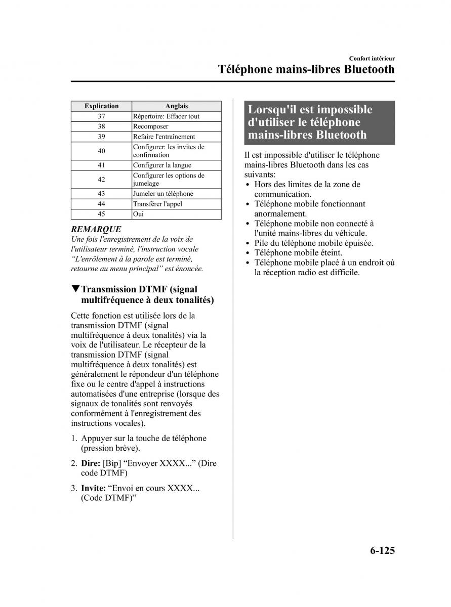 Mazda CX 9 owners manual manuel du proprietaire / page 371