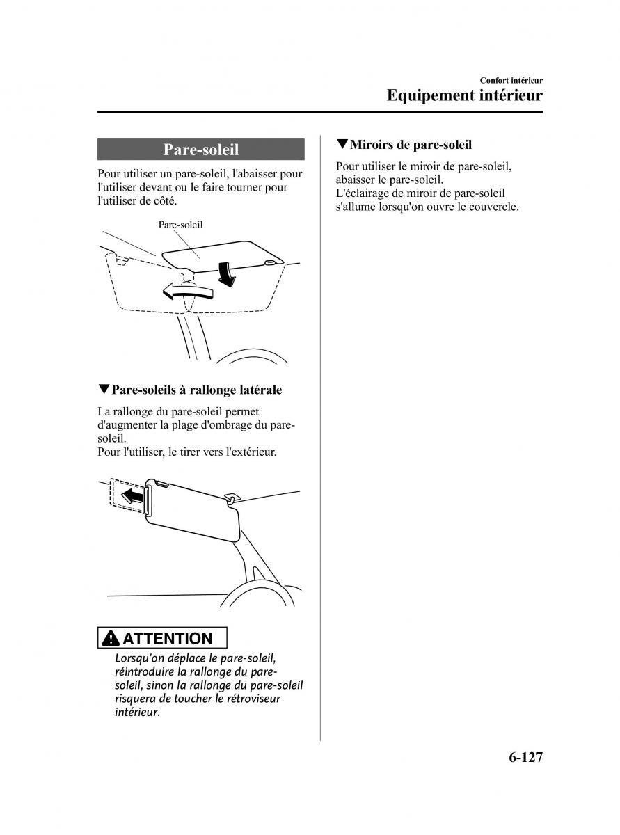 Mazda CX 9 owners manual manuel du proprietaire / page 373