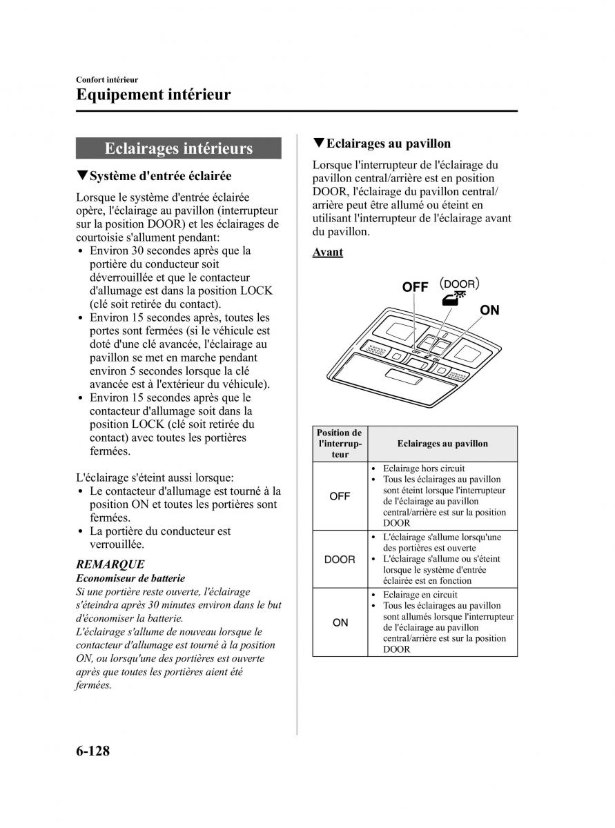 Mazda CX 9 owners manual manuel du proprietaire / page 374