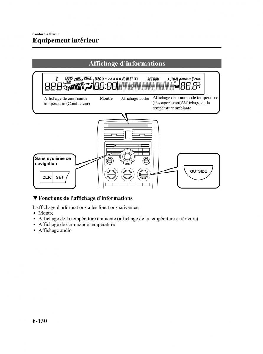 Mazda CX 9 owners manual manuel du proprietaire / page 376