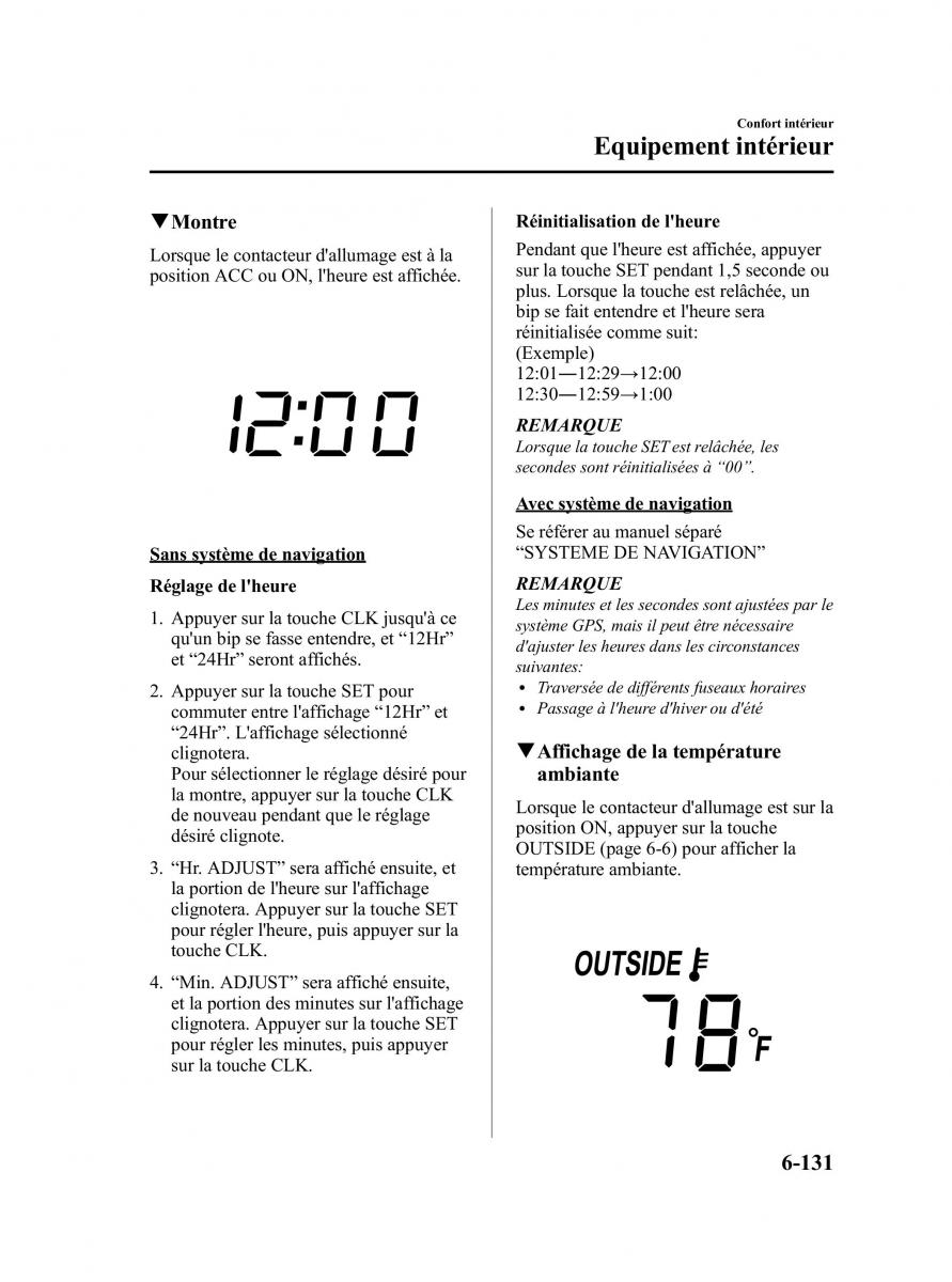 Mazda CX 9 owners manual manuel du proprietaire / page 377