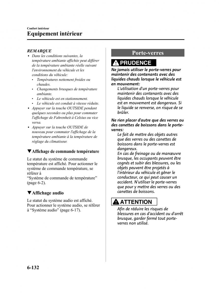 Mazda CX 9 owners manual manuel du proprietaire / page 378