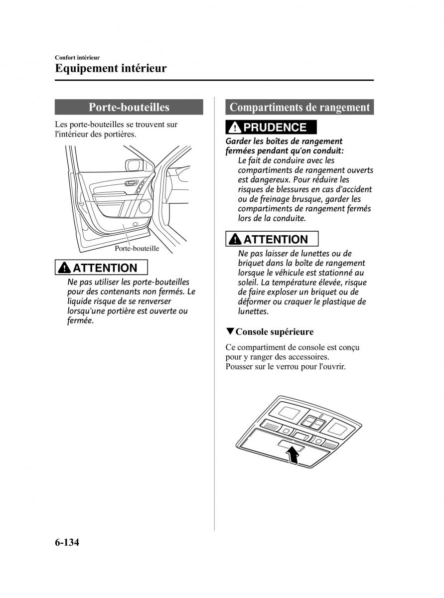 Mazda CX 9 owners manual manuel du proprietaire / page 380