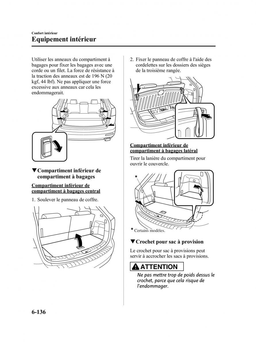 Mazda CX 9 owners manual manuel du proprietaire / page 382